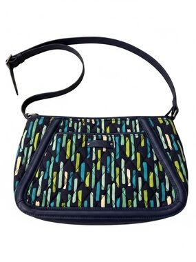 Vera Bradley Navy Quilted crossbody multi color eclectic grandpa cozy feminine